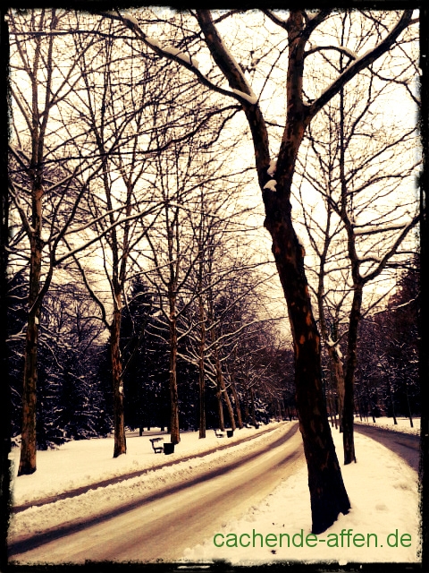 Gelände im Schnee