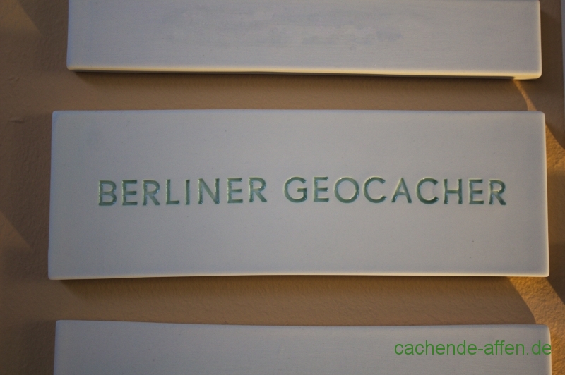 Keramikplatte "Berliner Geocacher"